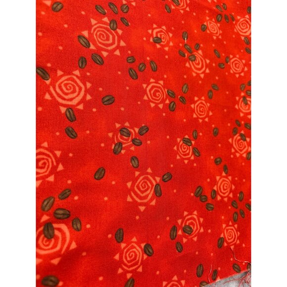 Spill The Beans Cotton Fabric by Barbara Tourtilotte for Clothworks 19" x 44" Re - Picture 4 of 6